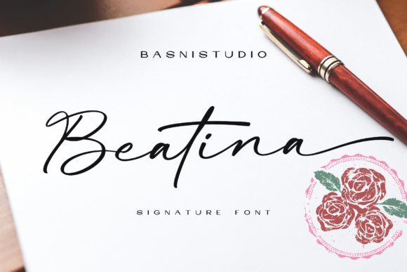 Beatina: The Signature Font That Feels Like a Handwritten Promise