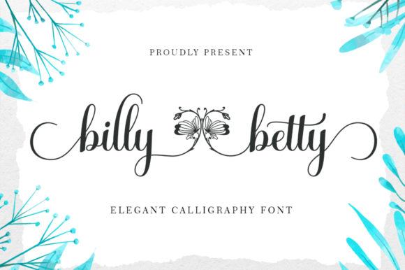 Billy Betty: The Elegant Calligraphy Font with Heart