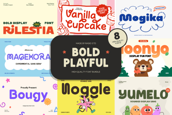Bold Playful Bundle: Fonts That Spark Joy in Every Project