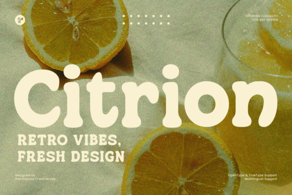 Citrion: A Retro Serif Font for Bold Branding