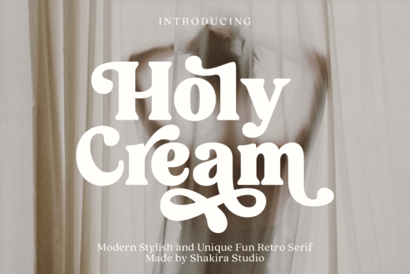Holy Cream: A Modern Take on Retro Display Typography