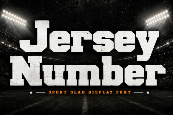Jersey Number: The Display Font with Athletic Spirit