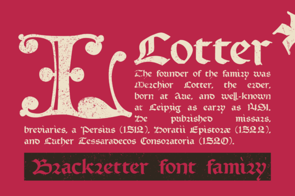 Lotter: Unearthing a Blackletter Font with Deep Historical Roots