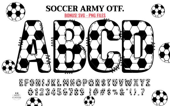 Soccer Football Army: A Typeface for Athletic Design