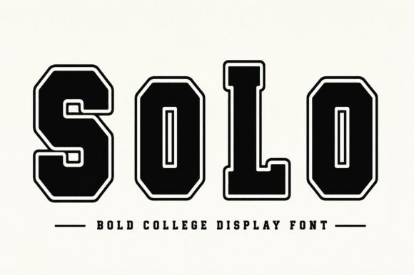 Solo: The Varsity Display Font for Modern Champions