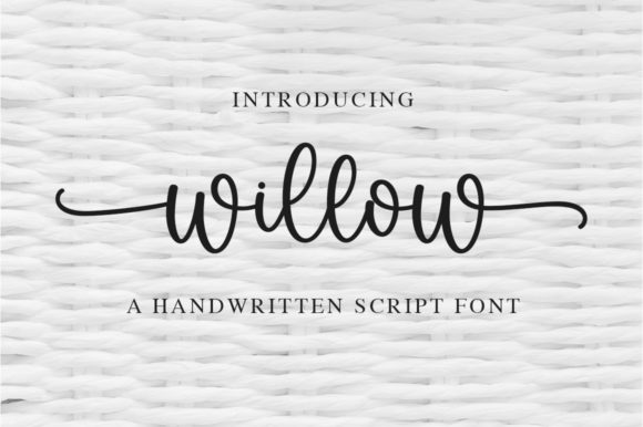 Willow Font: A Flowing Handwritten Typeface for Elegant Designs